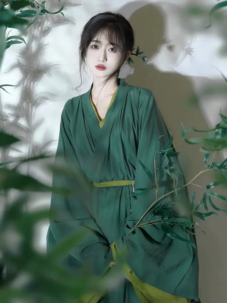 【Hanfu】Emerald Whisper of Nature | Wei & Jin Style Hanfuhan fu Chinese han fu hanfu male tang dynasty clothes chinese hanfu tang dynasty outfits traditiona hanfu dress chinese hanfu chinese style dress dress fashion cheongsam dress q