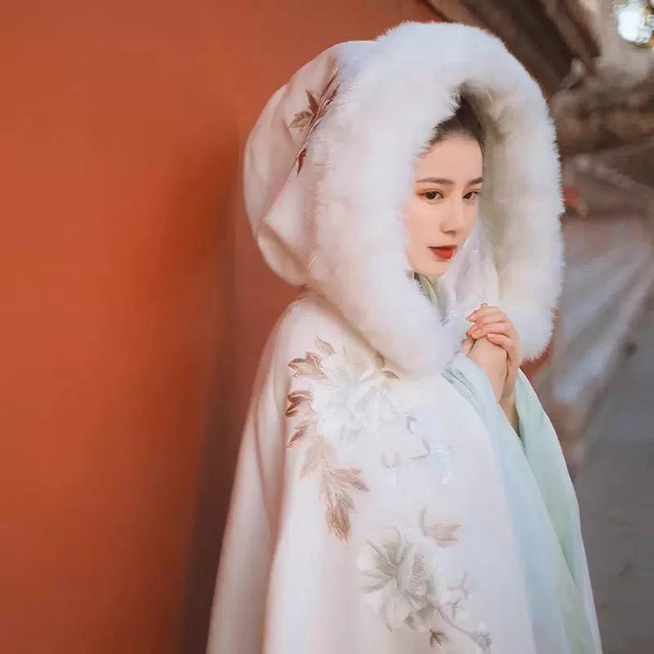 【Hanfu】Fleece thickened cloakhan fu Chinese han fu hanfu male tang dynasty clothes chinese hanfu tang dynasty outfits traditiona hanfu dress chinese hanfu chinese style dress dress fashion cheongsam dress q