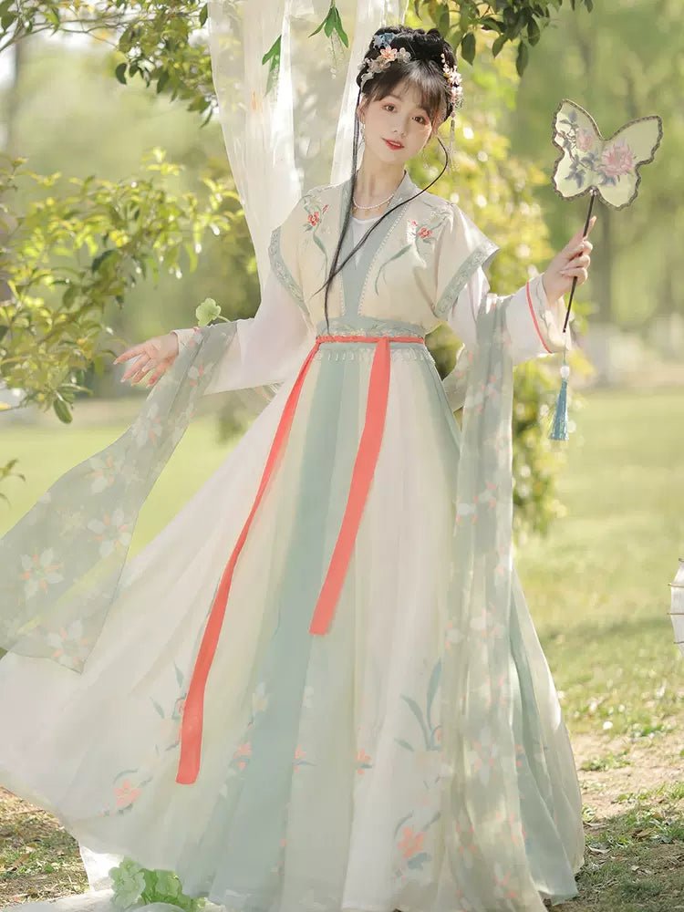 【Hanfu】Floral Harmony | Wei & Jin Style Hanfuhan fu Chinese han fu hanfu male tang dynasty clothes chinese hanfu tang dynasty outfits traditiona hanfu dress chinese hanfu chinese style dress dress fashion cheongsam dress q