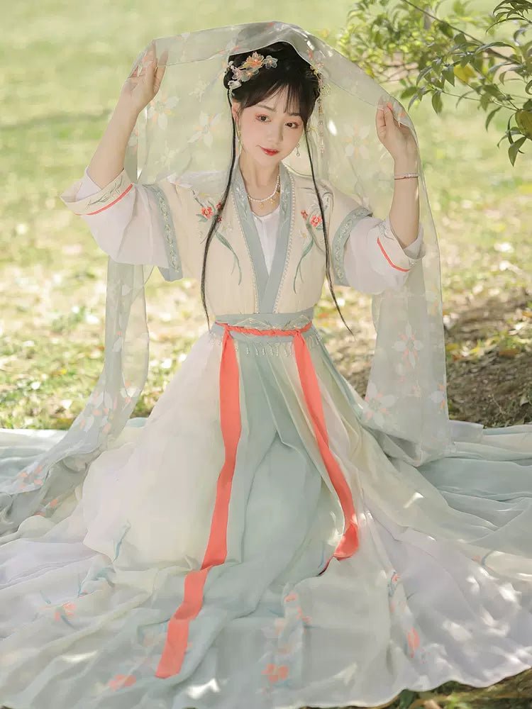 【Hanfu】Floral Harmony | Wei & Jin Style Hanfuhan fu Chinese han fu hanfu male tang dynasty clothes chinese hanfu tang dynasty outfits traditiona hanfu dress chinese hanfu chinese style dress dress fashion cheongsam dress q