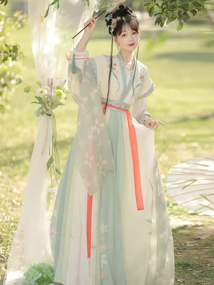 【Hanfu】Floral Harmony | Wei & Jin Style Hanfuhan fu Chinese han fu hanfu male tang dynasty clothes chinese hanfu tang dynasty outfits traditiona hanfu dress chinese hanfu chinese style dress dress fashion cheongsam dress q