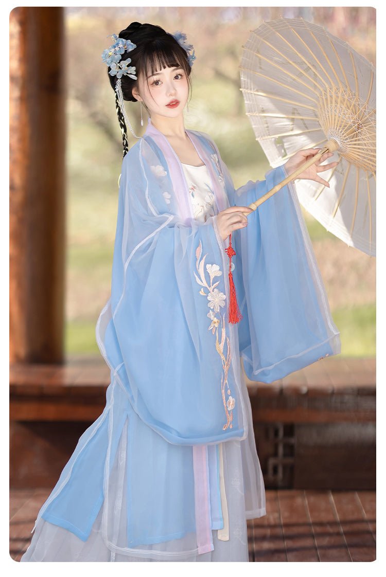 【Hanfu】Flowers in spring|Song waist - length skirthan fu Chinese han fu hanfu male tang dynasty clothes chinese hanfu tang dynasty outfits traditiona hanfu dress chinese hanfu chinese style dress dress fashion cheongsam dress q