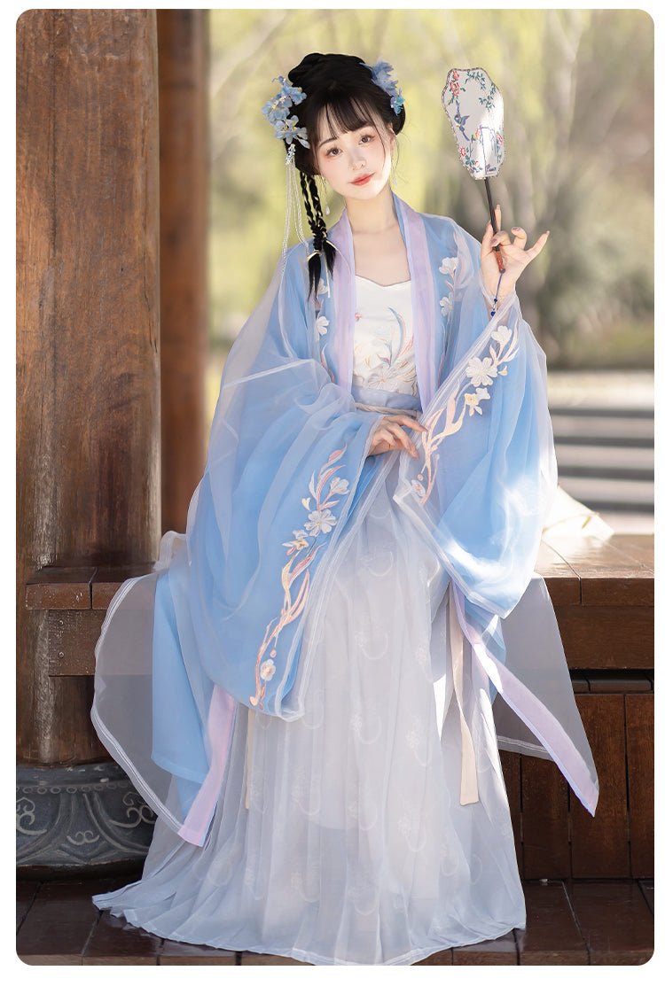 【Hanfu】Flowers in spring|Song waist - length skirthan fu Chinese han fu hanfu male tang dynasty clothes chinese hanfu tang dynasty outfits traditiona hanfu dress chinese hanfu chinese style dress dress fashion cheongsam dress q