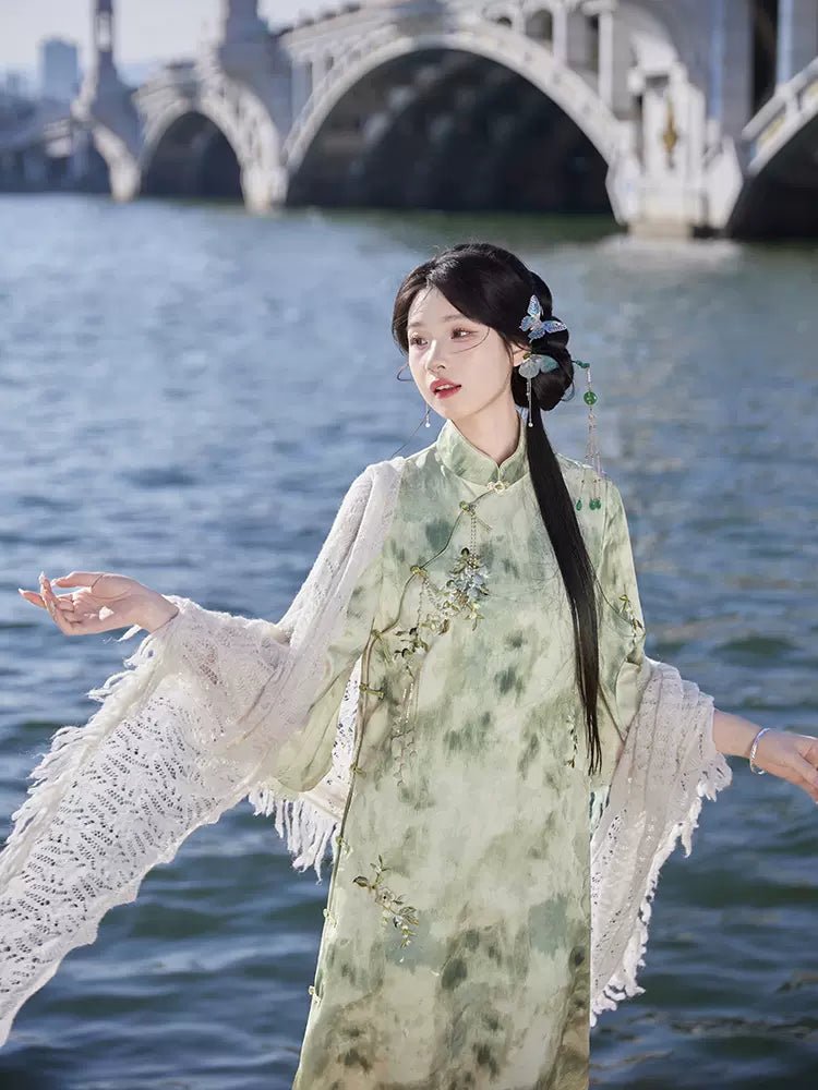 【Hanfu】Fragrant grass leisurely|Modern Qipaohan fu Chinese han fu hanfu male tang dynasty clothes chinese hanfu tang dynasty outfits traditiona hanfu dress chinese hanfu chinese style dress dress fashion cheongsam dress q