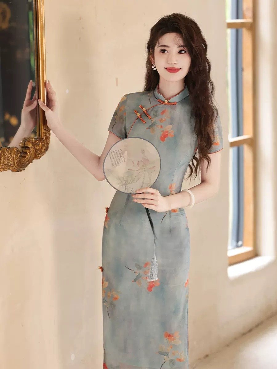 【Hanfu】Gentle Blossoms of Spring | Cheongsam/Qipaohan fu Chinese han fu hanfu male tang dynasty clothes chinese hanfu tang dynasty outfits traditiona hanfu dress chinese hanfu chinese style dress dress fashion cheongsam dress q