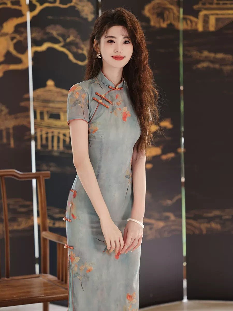 【Hanfu】Gentle Blossoms of Spring | Cheongsam/Qipaohan fu Chinese han fu hanfu male tang dynasty clothes chinese hanfu tang dynasty outfits traditiona hanfu dress chinese hanfu chinese style dress dress fashion cheongsam dress q