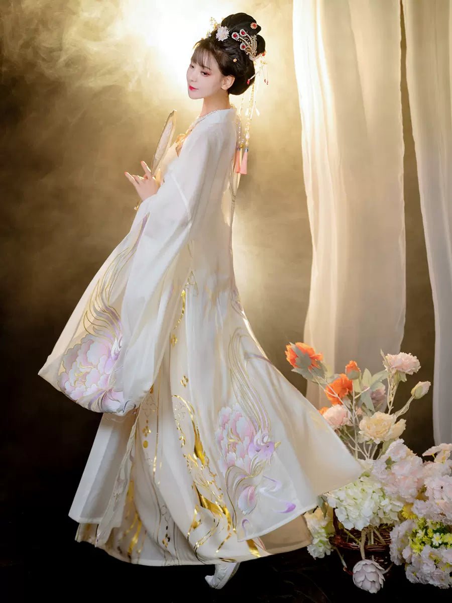 【Hanfu】Gild dream with moon|Tang embroidered big - sleeved shirthan fu Chinese han fu hanfu male tang dynasty clothes chinese hanfu tang dynasty outfits traditiona hanfu dress chinese hanfu chinese style dress dress fashion cheongsam dress q