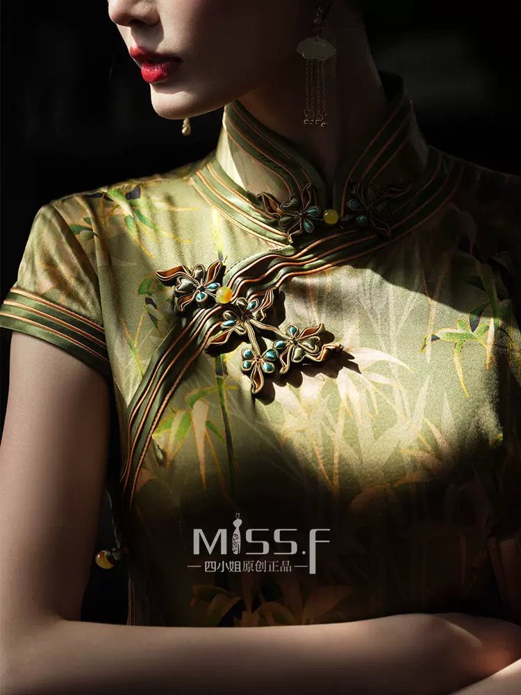 【Hanfu】Golden Bamboo in the Wind | Cheongsam/Qipaohan fu Chinese han fu hanfu male tang dynasty clothes chinese hanfu tang dynasty outfits traditiona hanfu dress chinese hanfu chinese style dress dress fashion cheongsam dress q