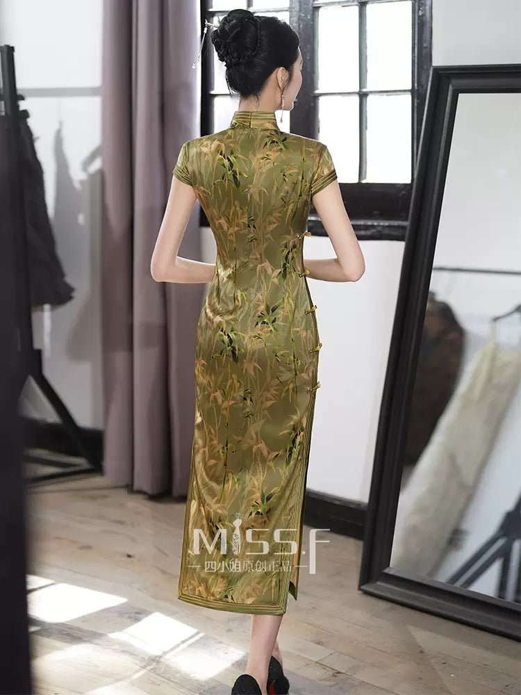 【Hanfu】Golden Bamboo in the Wind | Cheongsam/Qipaohan fu Chinese han fu hanfu male tang dynasty clothes chinese hanfu tang dynasty outfits traditiona hanfu dress chinese hanfu chinese style dress dress fashion cheongsam dress q