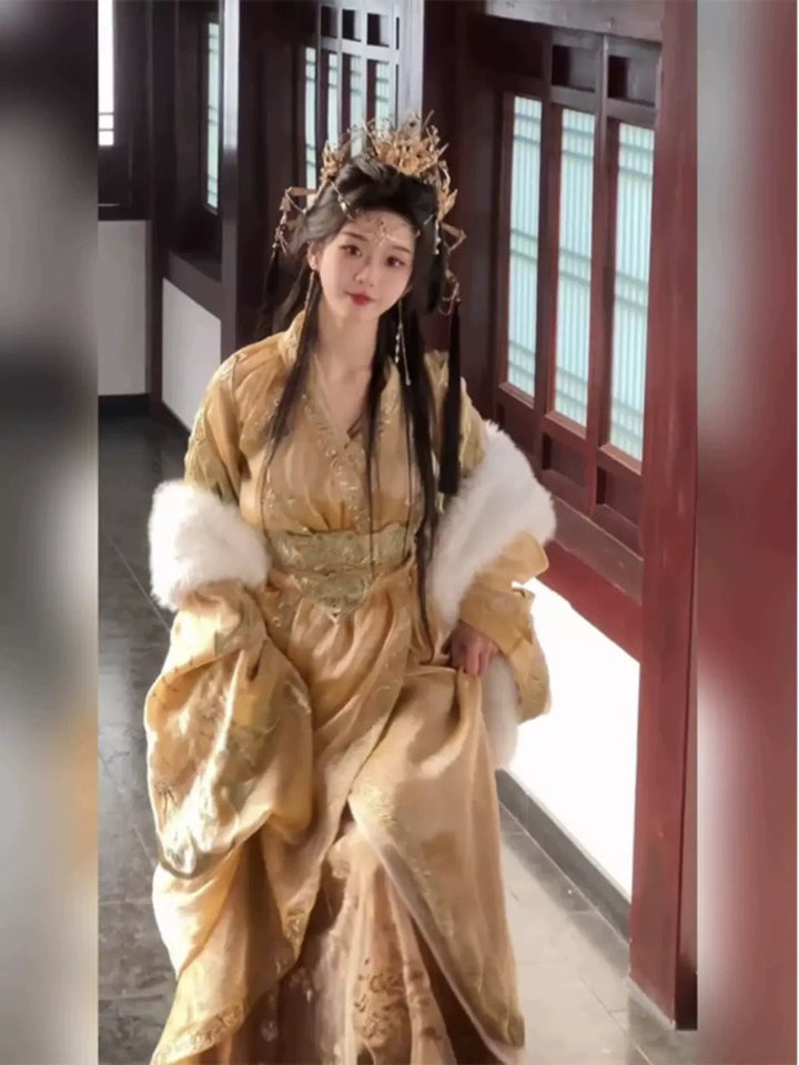 【Hanfu】Golden Majesty | Wei & Jin Style Hanfuhan fu Chinese han fu hanfu male tang dynasty clothes chinese hanfu tang dynasty outfits traditiona hanfu dress chinese hanfu chinese style dress dress fashion cheongsam dress q