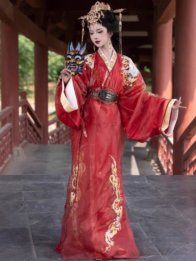 【Hanfu】Golden Radiance Elegance | Chunqiu to Han Dynasty Style Hanfuhan fu Chinese han fu hanfu male tang dynasty clothes chinese hanfu tang dynasty outfits traditiona hanfu dress chinese hanfu chinese style dress dress fashion cheongsam dress q