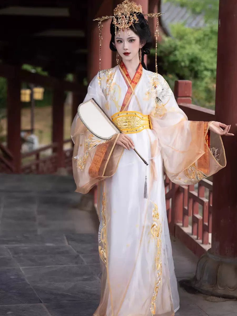 【Hanfu】Golden Radiance Elegance | Chunqiu to Han Dynasty Style Hanfuhan fu Chinese han fu hanfu male tang dynasty clothes chinese hanfu tang dynasty outfits traditiona hanfu dress chinese hanfu chinese style dress dress fashion cheongsam dress q