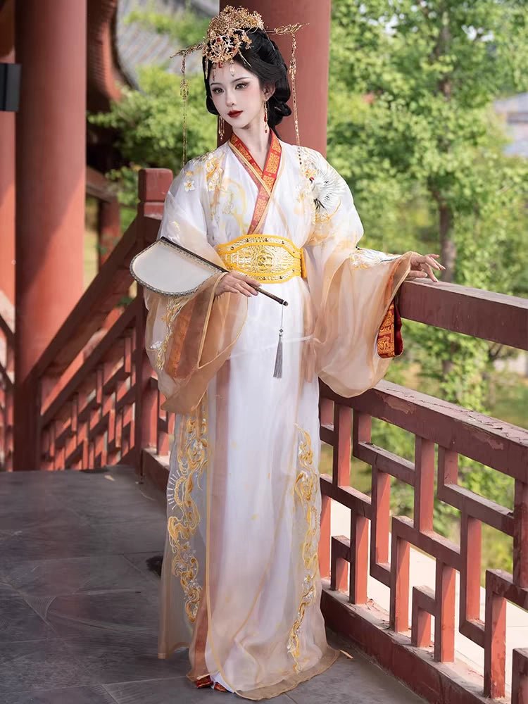 【Hanfu】Golden Radiance Elegance | Chunqiu to Han Dynasty Style Hanfuhan fu Chinese han fu hanfu male tang dynasty clothes chinese hanfu tang dynasty outfits traditiona hanfu dress chinese hanfu chinese style dress dress fashion cheongsam dress q