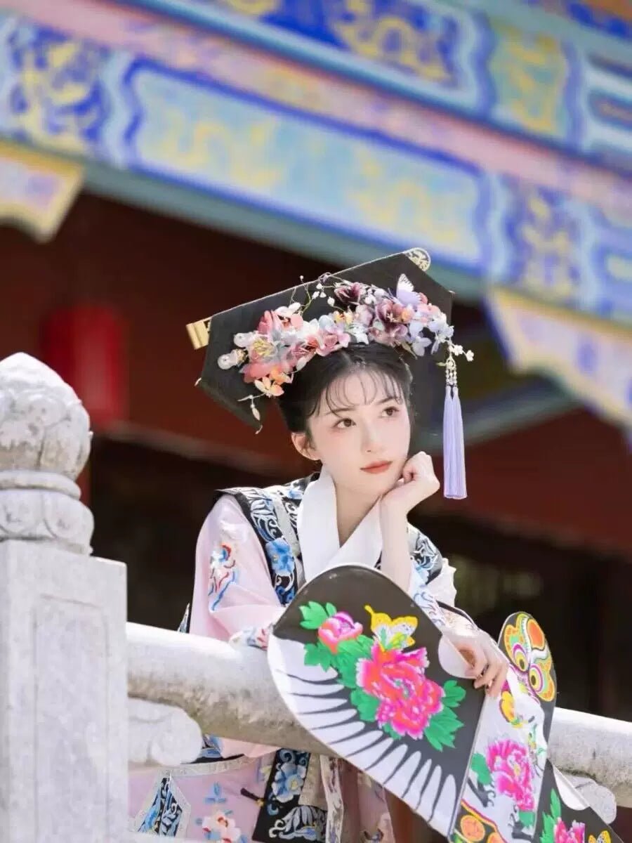 【Hanfu】Imperial Blossom Elegance | Qing Style Hanfuhan fu Chinese han fu hanfu male tang dynasty clothes chinese hanfu tang dynasty outfits traditiona hanfu dress chinese hanfu chinese style dress dress fashion cheongsam dress q