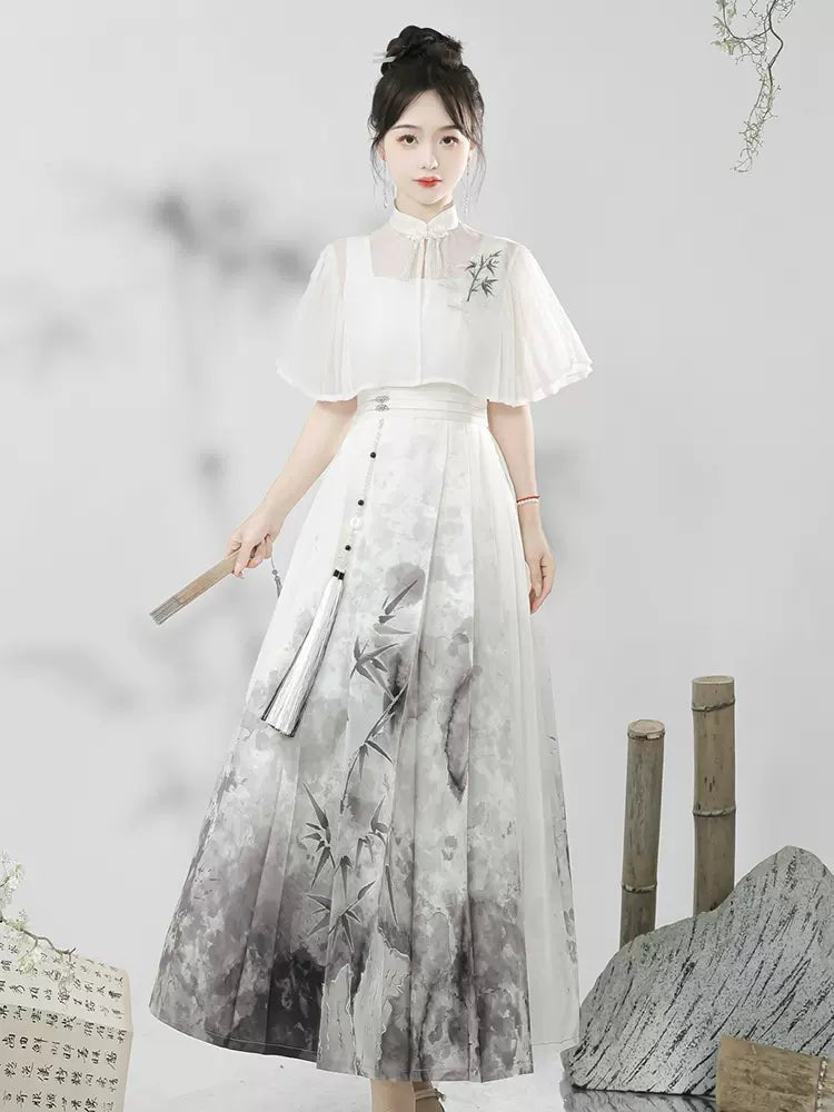 Hanfu Ink cold river Modern dress Hanrong hanfu chinese traditional clothes newmoondance nuwahanfu fashionhanfu newfanfu hanfustory