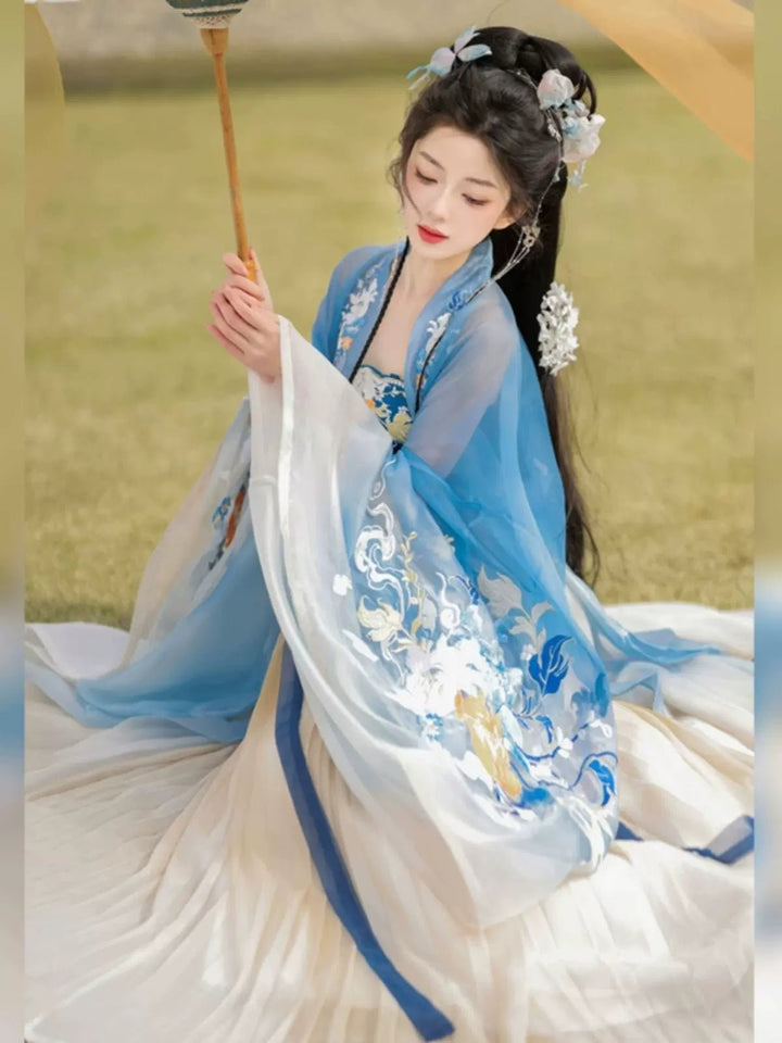 【Hanfu】Jade Dew and Clear Autumn|Tang Chest - Length skirthan fu Chinese han fu hanfu male tang dynasty clothes chinese hanfu tang dynasty outfits traditiona hanfu dress chinese hanfu chinese style dress dress fashion cheongsam dress q