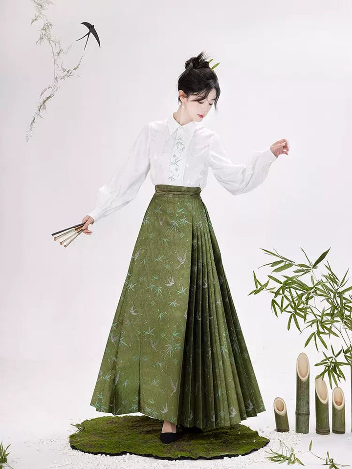 【Hanfu】Jade Forest After Rain | Mamian skirthan fu Chinese han fu hanfu male tang dynasty clothes chinese hanfu tang dynasty outfits traditiona hanfu dress chinese hanfu chinese style dress dress fashion cheongsam dress q