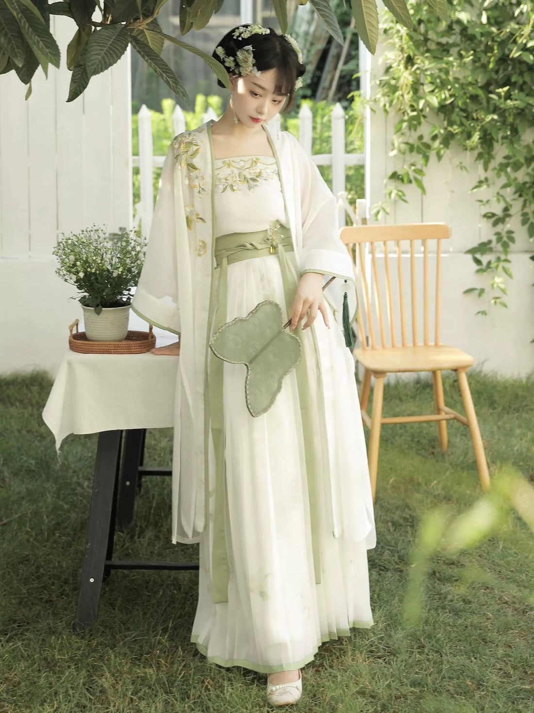 【Hanfu】Jasmine under banyan|Song embroidered pleated skirthan fu Chinese han fu hanfu male tang dynasty clothes chinese hanfu tang dynasty outfits traditiona hanfu dress chinese hanfu chinese style dress dress fashion cheongsam dress q