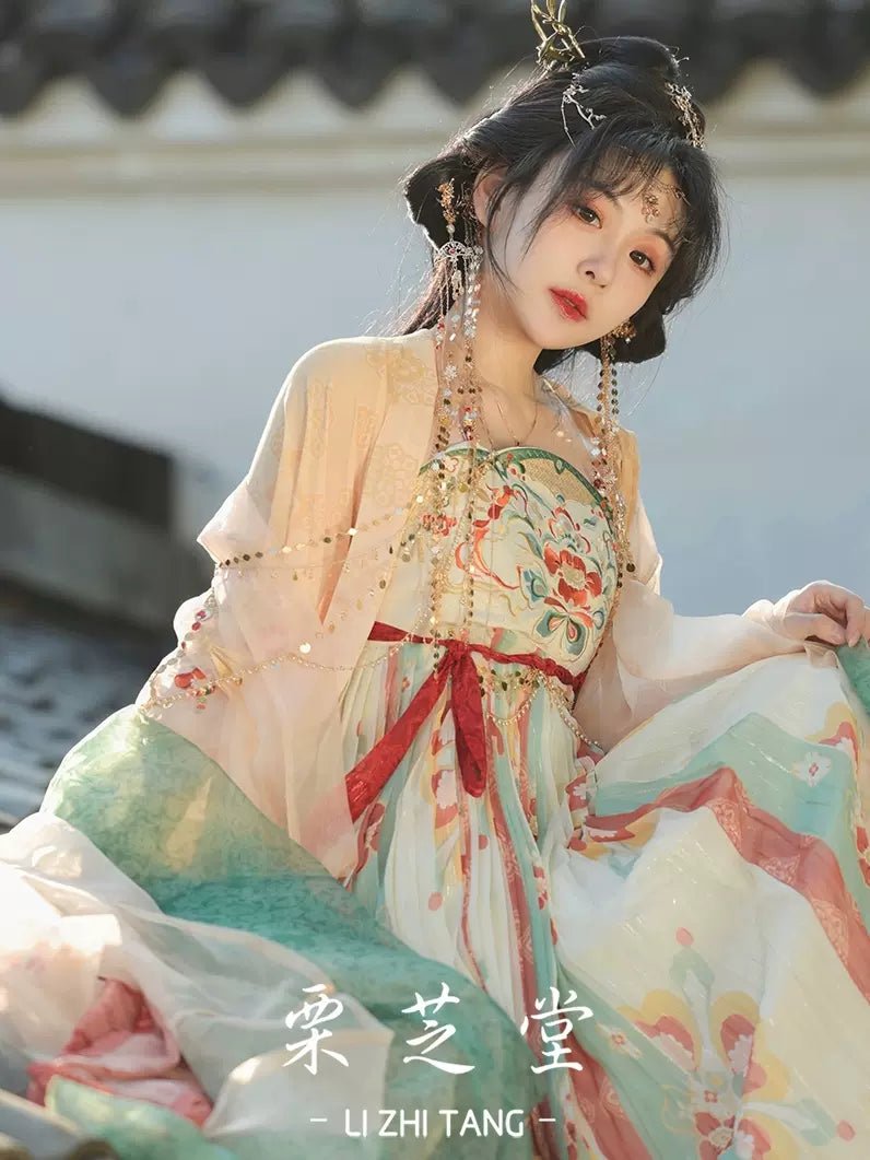 【Hanfu】Joy of Chang'an|Tang Chest - Length skirthan fu Chinese han fu hanfu male tang dynasty clothes chinese hanfu tang dynasty outfits traditiona hanfu dress chinese hanfu chinese style dress dress fashion cheongsam dress q