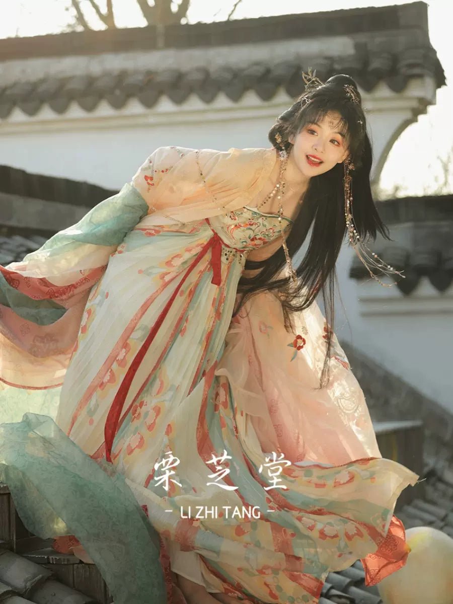 【Hanfu】Joy of Chang'an|Tang Chest - Length skirthan fu Chinese han fu hanfu male tang dynasty clothes chinese hanfu tang dynasty outfits traditiona hanfu dress chinese hanfu chinese style dress dress fashion cheongsam dress q