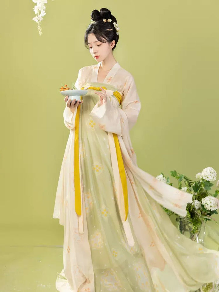 【Hanfu】Life Is Circling Up|Tang Chest - Length skirthan fu Chinese han fu hanfu male tang dynasty clothes chinese hanfu tang dynasty outfits traditiona hanfu dress chinese hanfu chinese style dress dress fashion cheongsam dress q