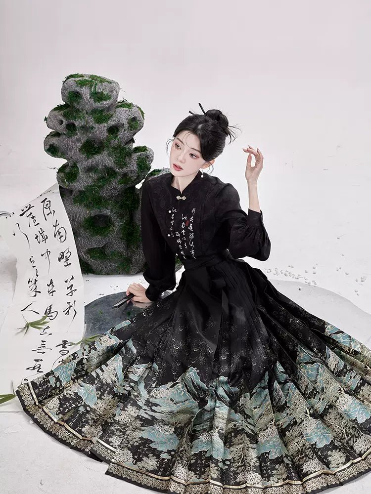 【Hanfu】Listening to the Mountain Spring | Mamian skirthan fu Chinese han fu hanfu male tang dynasty clothes chinese hanfu tang dynasty outfits traditiona hanfu dress chinese hanfu chinese style dress dress fashion cheongsam dress q