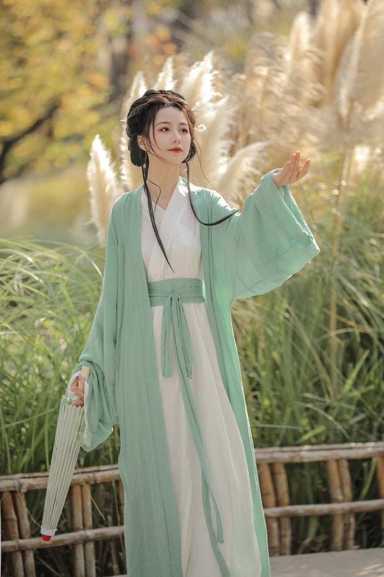 【Hanfu】Mint Whisper Serenity | Wei & Jin Style Hanfuhan fu Chinese han fu hanfu male tang dynasty clothes chinese hanfu tang dynasty outfits traditiona hanfu dress chinese hanfu chinese style dress dress fashion cheongsam dress q