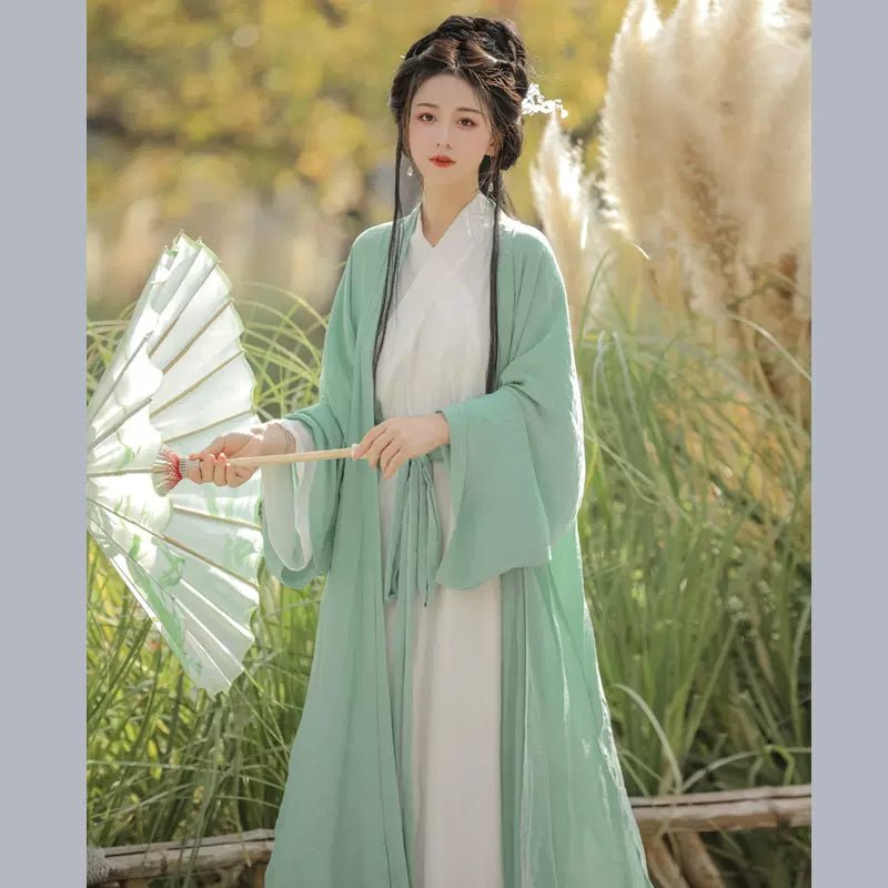 【Hanfu】Mint Whisper Serenity | Wei & Jin Style Hanfuhan fu Chinese han fu hanfu male tang dynasty clothes chinese hanfu tang dynasty outfits traditiona hanfu dress chinese hanfu chinese style dress dress fashion cheongsam dress q