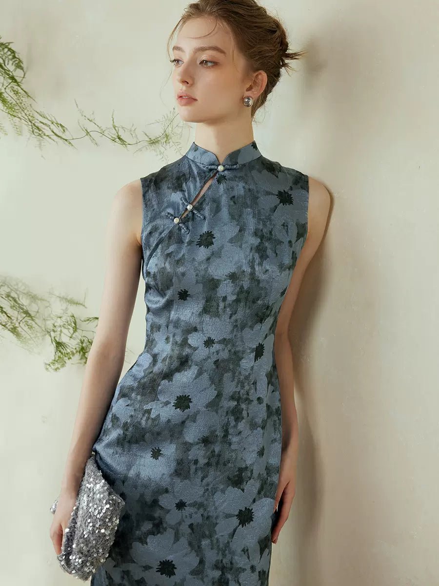 【Hanfu】Moonlit Garden Serenity | Cheongsam/Qipaohan fu Chinese han fu hanfu male tang dynasty clothes chinese hanfu tang dynasty outfits traditiona hanfu dress chinese hanfu chinese style dress dress fashion cheongsam dress q