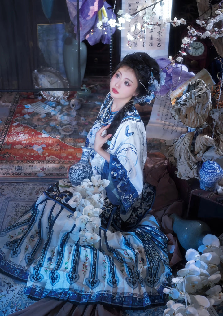 【Hanfu】Moonlit Orchid Whisper | Qing Style Hanfuhan fu Chinese han fu hanfu male tang dynasty clothes chinese hanfu tang dynasty outfits traditiona hanfu dress chinese hanfu chinese style dress dress fashion cheongsam dress q