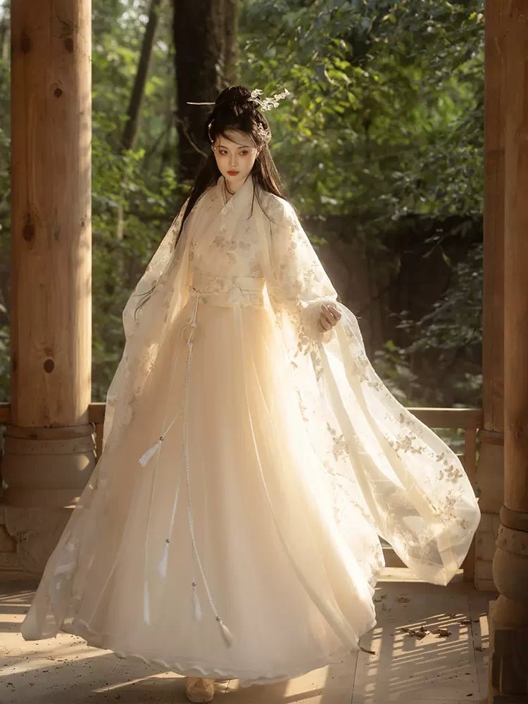 【Hanfu】New moon at dusk|Cross - neck dresshan fu Chinese han fu hanfu male tang dynasty clothes chinese hanfu tang dynasty outfits traditiona hanfu dress chinese hanfu chinese style dress dress fashion cheongsam dress q