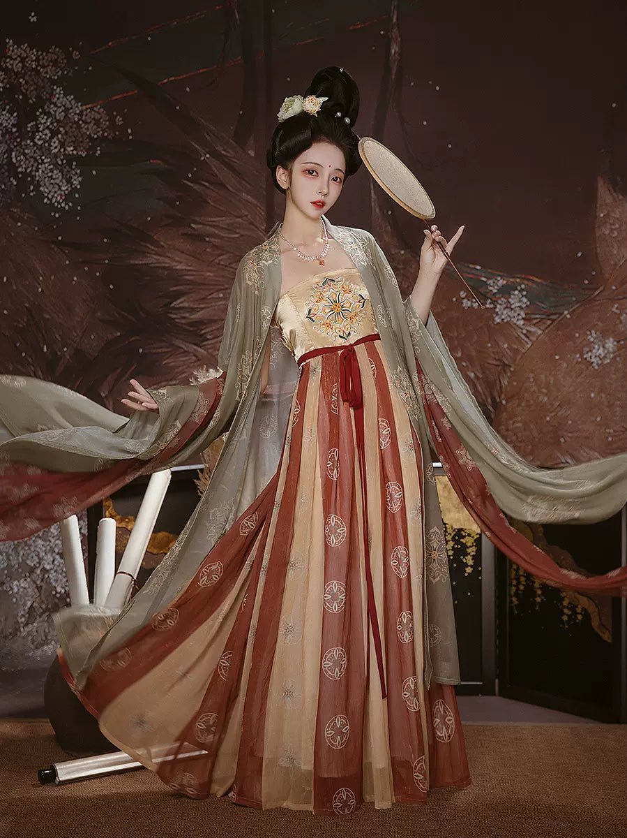 【Hanfu】Old Stories of Past Tang |Tang Chest - Length skirthan fu Chinese han fu hanfu male tang dynasty clothes chinese hanfu tang dynasty outfits traditiona hanfu dress chinese hanfu chinese style dress dress fashion cheongsam dress q