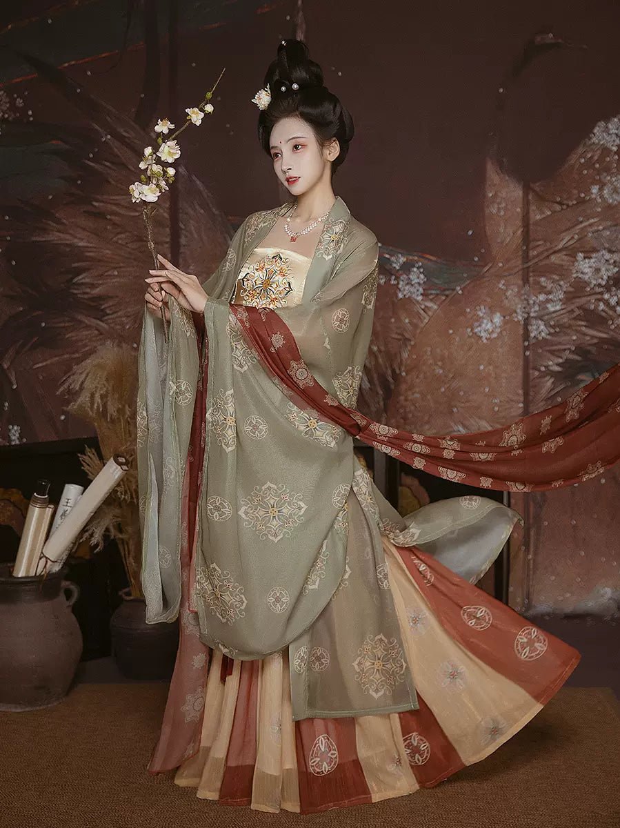 【Hanfu】Old Stories of Past Tang |Tang Chest - Length skirthan fu Chinese han fu hanfu male tang dynasty clothes chinese hanfu tang dynasty outfits traditiona hanfu dress chinese hanfu chinese style dress dress fashion cheongsam dress q