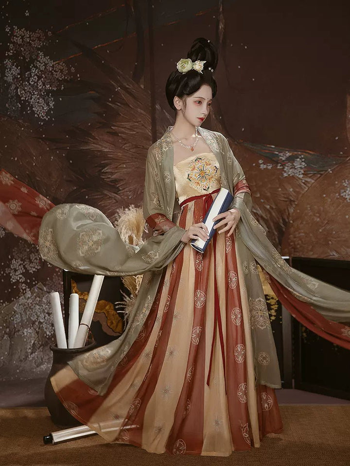 【Hanfu】Old Stories of Past Tang |Tang Chest - Length skirthan fu Chinese han fu hanfu male tang dynasty clothes chinese hanfu tang dynasty outfits traditiona hanfu dress chinese hanfu chinese style dress dress fashion cheongsam dress q