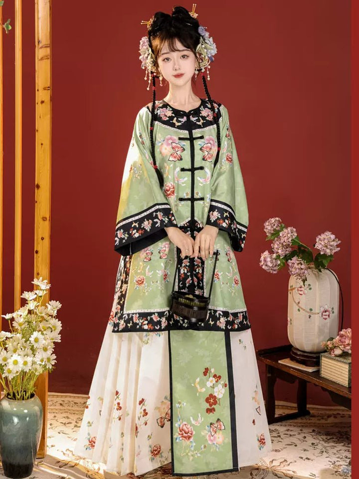 【Hanfu】Peony Blossom Grace | Qing Style Hanfuhan fu Chinese han fu hanfu male tang dynasty clothes chinese hanfu tang dynasty outfits traditiona hanfu dress chinese hanfu chinese style dress dress fashion cheongsam dress q