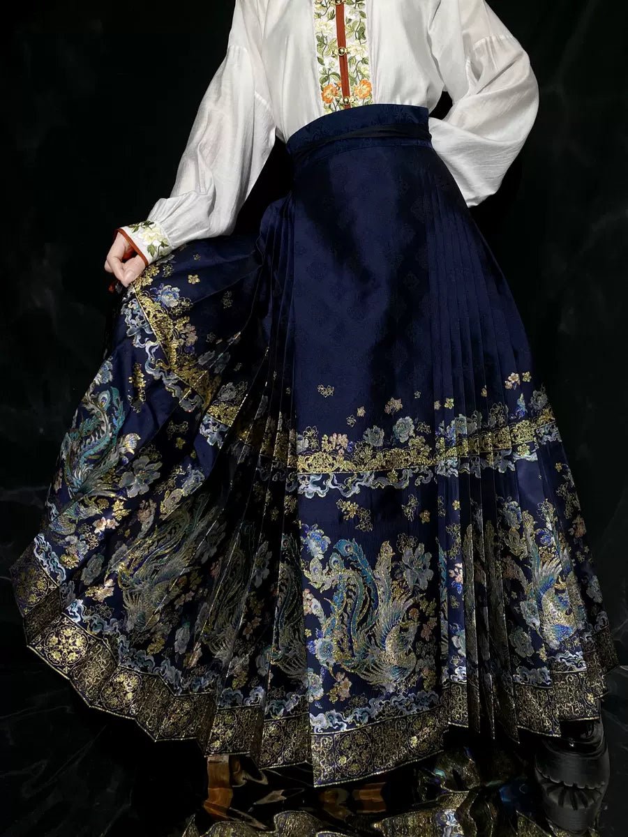 【Hanfu】Phoenix Flying|Ming horse - faced skirthan fu Chinese han fu hanfu male tang dynasty clothes chinese hanfu tang dynasty outfits traditiona hanfu dress chinese hanfu chinese style dress dress fashion cheongsam dress q