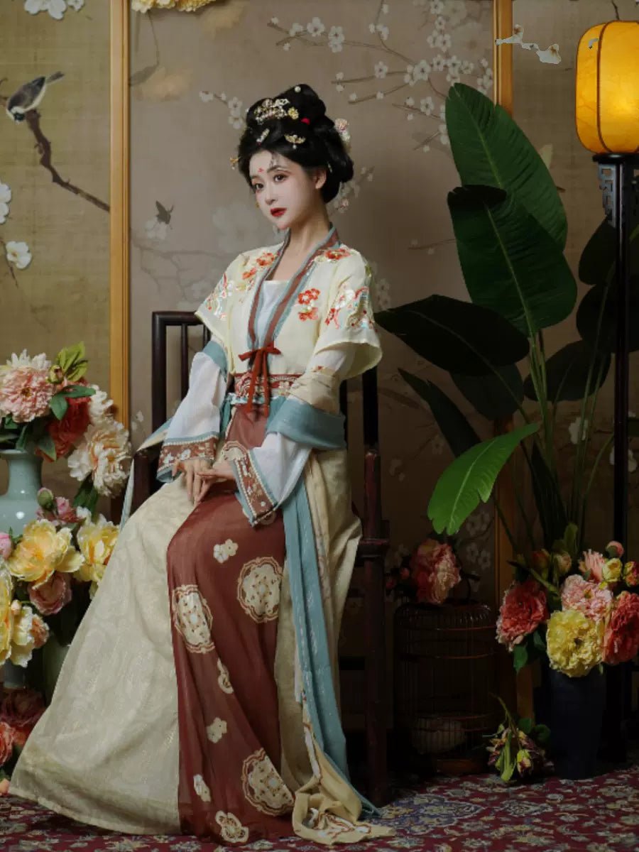 【Hanfu】Princess Changle|Tang Waist - Length skirthan fu Chinese han fu hanfu male tang dynasty clothes chinese hanfu tang dynasty outfits traditiona hanfu dress chinese hanfu chinese style dress dress fashion cheongsam dress q