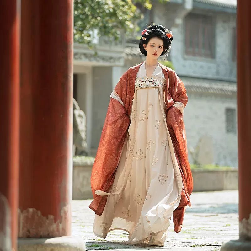 【Hanfu】Prolific Jasmine|Tang Chest - Length skirthan fu Chinese han fu hanfu male tang dynasty clothes chinese hanfu tang dynasty outfits traditiona hanfu dress chinese hanfu chinese style dress dress fashion cheongsam dress q