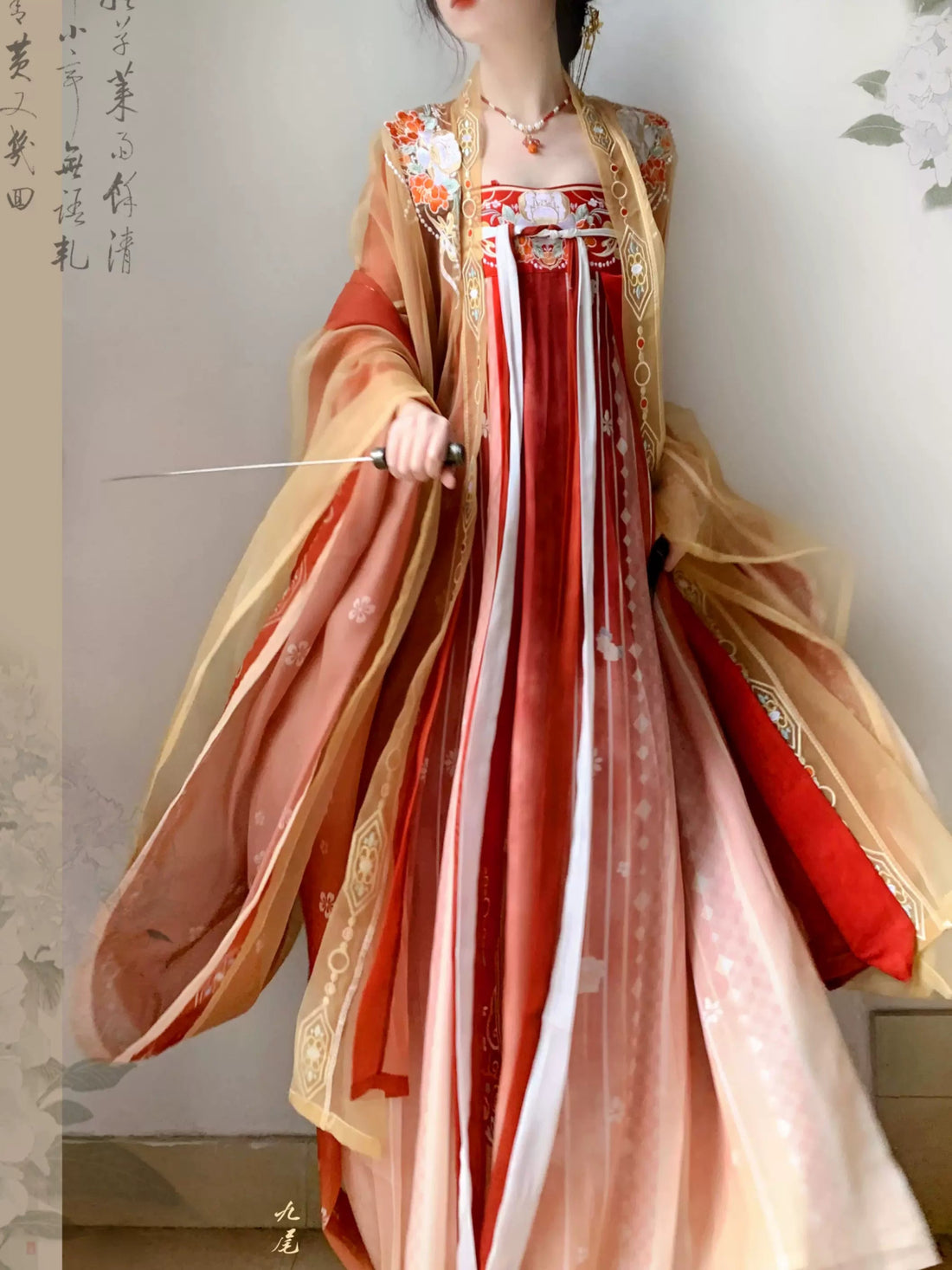 【Hanfu】Radiant Blossom Elegance | Song Chest - length skirthan fu Chinese han fu hanfu male tang dynasty clothes chinese hanfu tang dynasty outfits traditiona hanfu dress chinese hanfu chinese style dress dress fashion cheongsam dress q