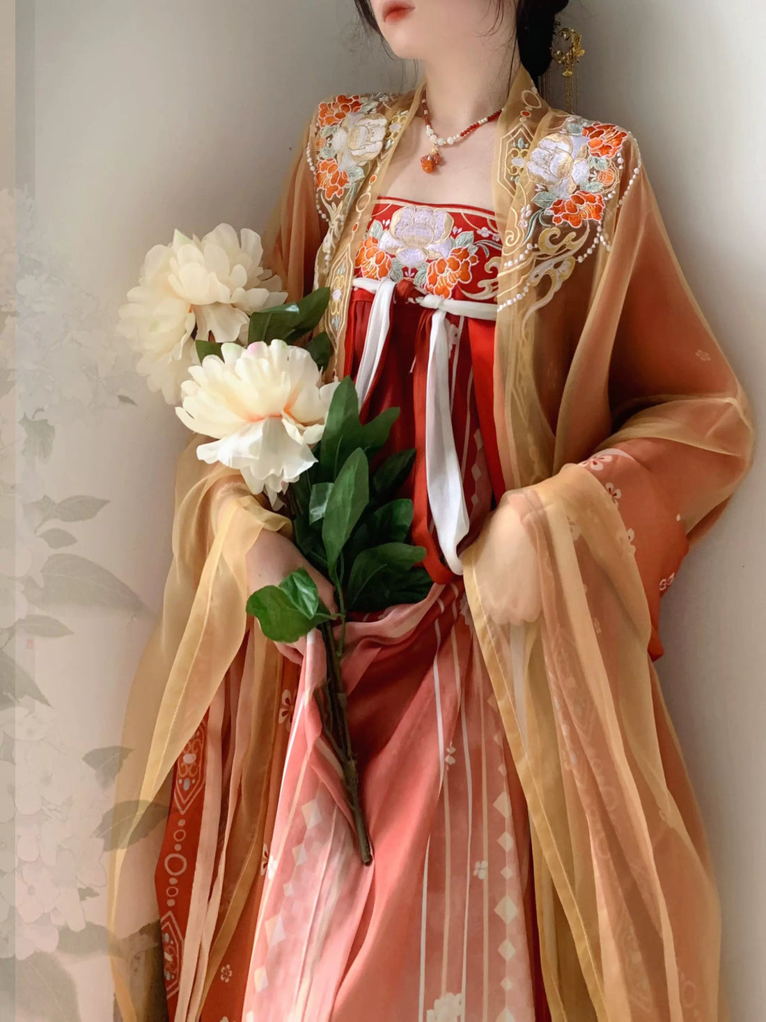 【Hanfu】Radiant Blossom Elegance | Song Chest - length skirthan fu Chinese han fu hanfu male tang dynasty clothes chinese hanfu tang dynasty outfits traditiona hanfu dress chinese hanfu chinese style dress dress fashion cheongsam dress q