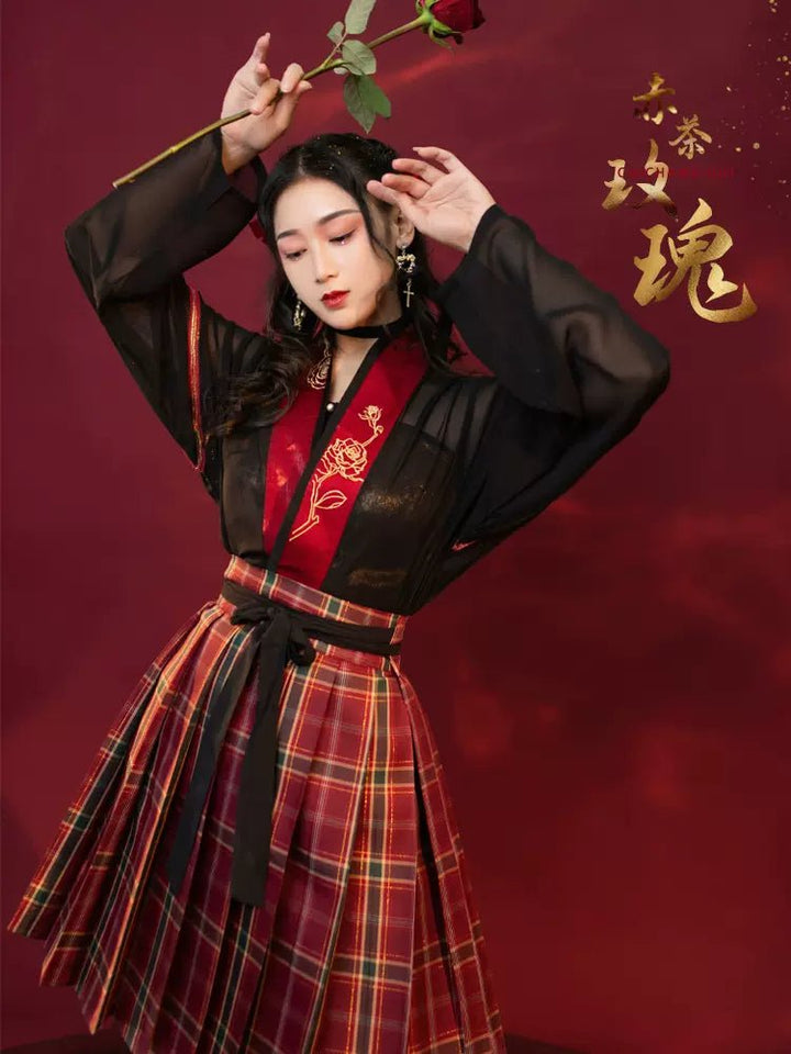 【Hanfu】﻿Red Tea Rose|赤茶玫瑰han fu Chinese han fu hanfu male tang dynasty clothes chinese hanfu tang dynasty outfits traditiona hanfu dress chinese hanfu chinese style dress dress fashion cheongsam dress q