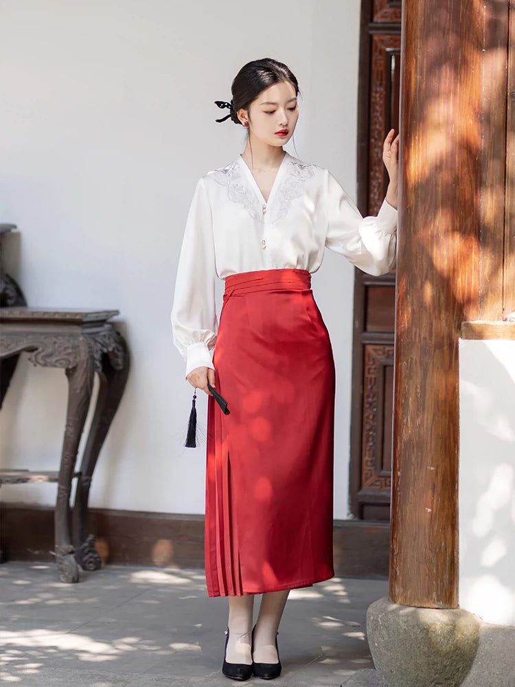 【Hanfu】Reflected Sun Red Makeup | Modern Style Hanfuhan fu Chinese han fu hanfu male tang dynasty clothes chinese hanfu tang dynasty outfits traditiona hanfu dress chinese hanfu chinese style dress dress fashion cheongsam dress q