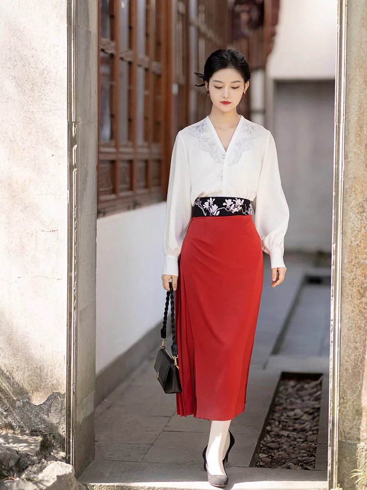 【Hanfu】Reflected Sun Red Makeup | Modern Style Hanfuhan fu Chinese han fu hanfu male tang dynasty clothes chinese hanfu tang dynasty outfits traditiona hanfu dress chinese hanfu chinese style dress dress fashion cheongsam dress q