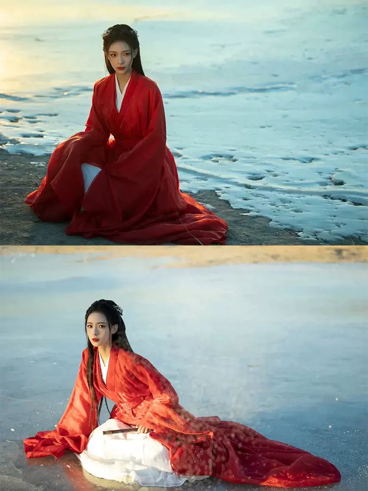 【Hanfu】Scarlet Dawn | Wei & Jin Style Hanfuhan fu Chinese han fu hanfu male tang dynasty clothes chinese hanfu tang dynasty outfits traditiona hanfu dress chinese hanfu chinese style dress dress fashion cheongsam dress q