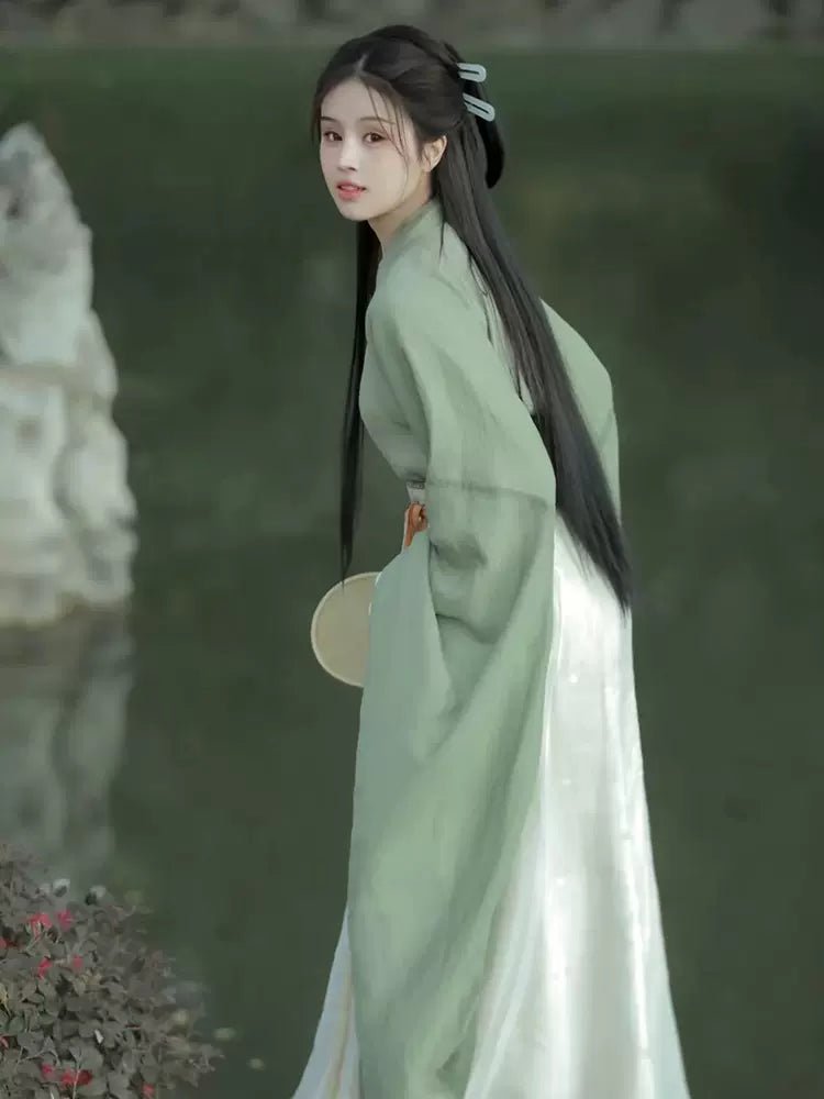 【Hanfu】Serene Jade | Wei & Jin Style Hanfuhan fu Chinese han fu hanfu male tang dynasty clothes chinese hanfu tang dynasty outfits traditiona hanfu dress chinese hanfu chinese style dress dress fashion cheongsam dress q