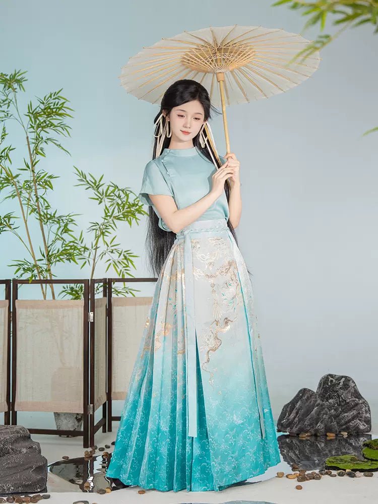 【Hanfu】Simple philosophy|Ming horse - faced skirthan fu Chinese han fu hanfu male tang dynasty clothes chinese hanfu tang dynasty outfits traditiona hanfu dress chinese hanfu chinese style dress dress fashion cheongsam dress q