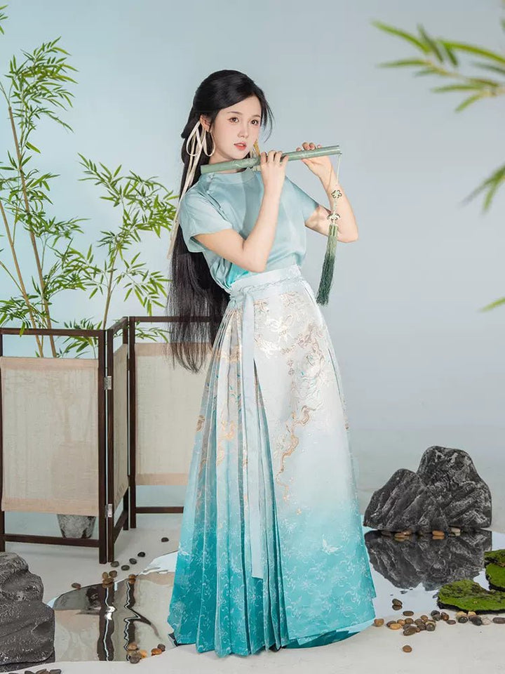 【Hanfu】Simple philosophy|Ming horse - faced skirthan fu Chinese han fu hanfu male tang dynasty clothes chinese hanfu tang dynasty outfits traditiona hanfu dress chinese hanfu chinese style dress dress fashion cheongsam dress q