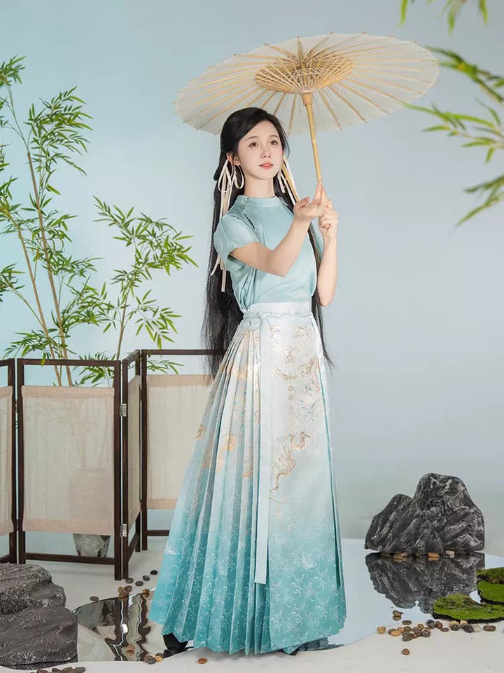 【Hanfu】Simple philosophy|Ming horse - faced skirthan fu Chinese han fu hanfu male tang dynasty clothes chinese hanfu tang dynasty outfits traditiona hanfu dress chinese hanfu chinese style dress dress fashion cheongsam dress q