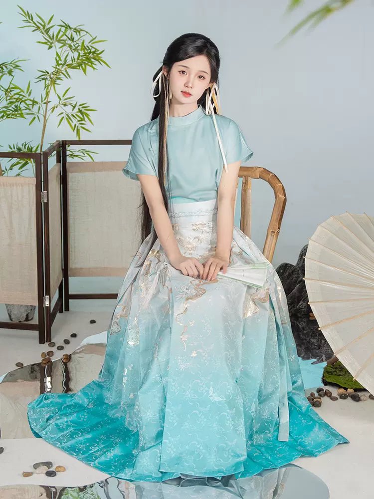 【Hanfu】Simple philosophy|Ming horse - faced skirthan fu Chinese han fu hanfu male tang dynasty clothes chinese hanfu tang dynasty outfits traditiona hanfu dress chinese hanfu chinese style dress dress fashion cheongsam dress q