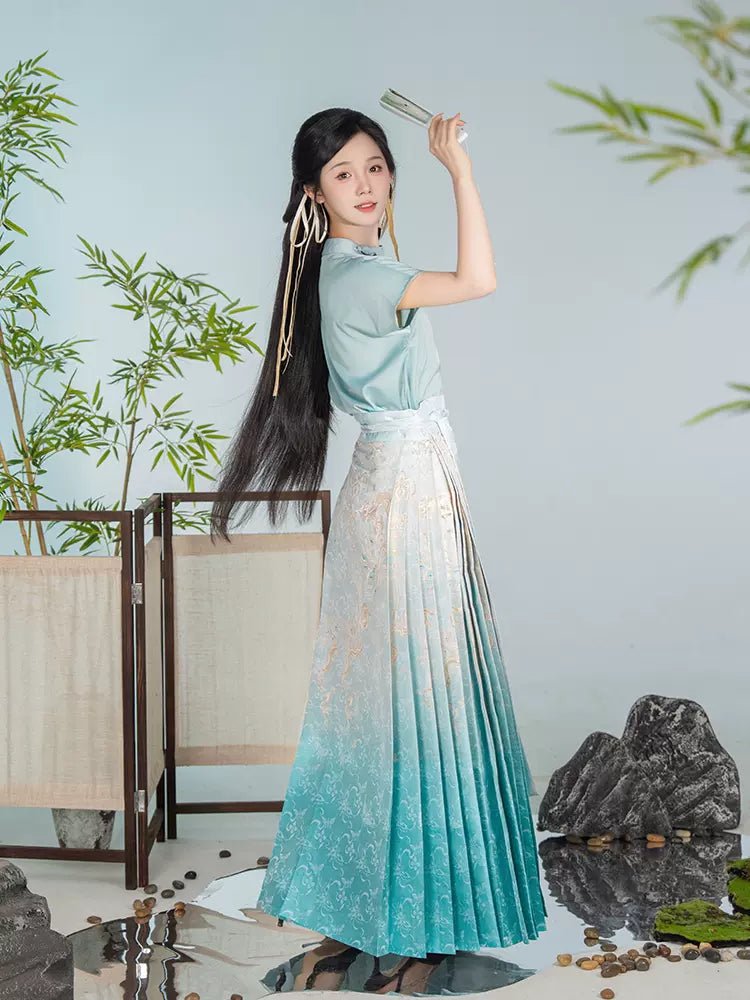 【Hanfu】Simple philosophy|Ming horse - faced skirthan fu Chinese han fu hanfu male tang dynasty clothes chinese hanfu tang dynasty outfits traditiona hanfu dress chinese hanfu chinese style dress dress fashion cheongsam dress q